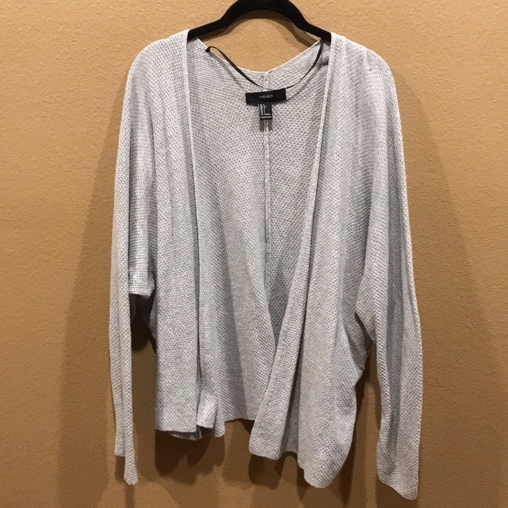 Forever 21 Light Grey Cardigan